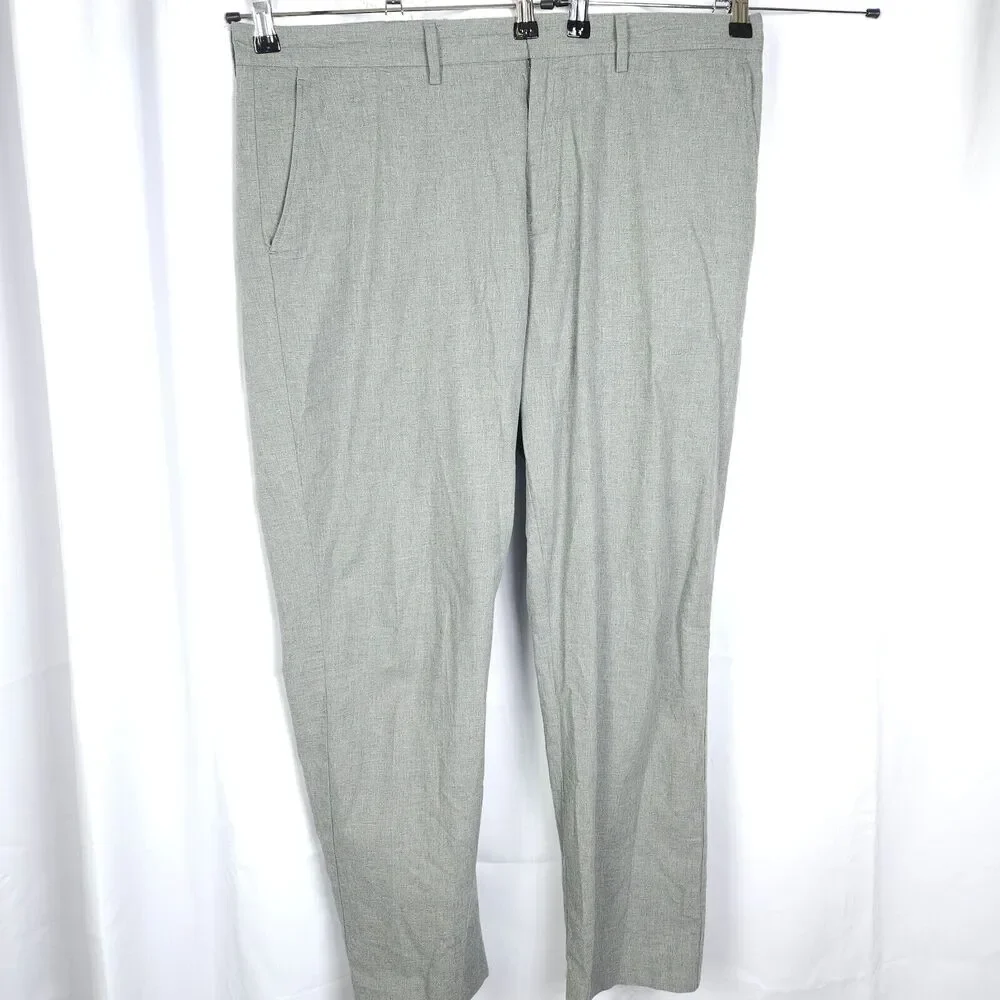 J.Crew‎ Bedford Gray Dress Pants Men's 36x32 Measures 39x31.5